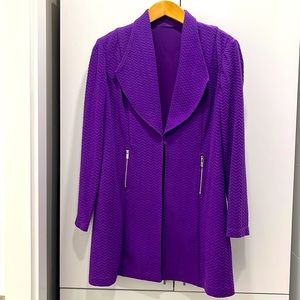 Nygard Purple A-Line blazer Size 14.  Rich colour nicely tailored.